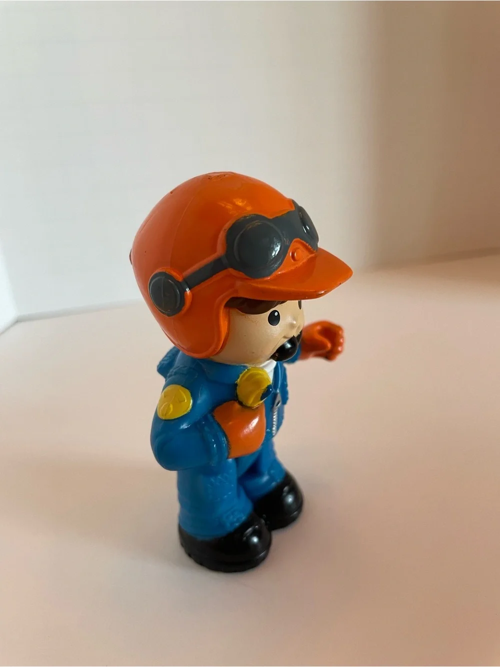 Fisher-Price Little People Poseable Drew & His Rescue Chopper